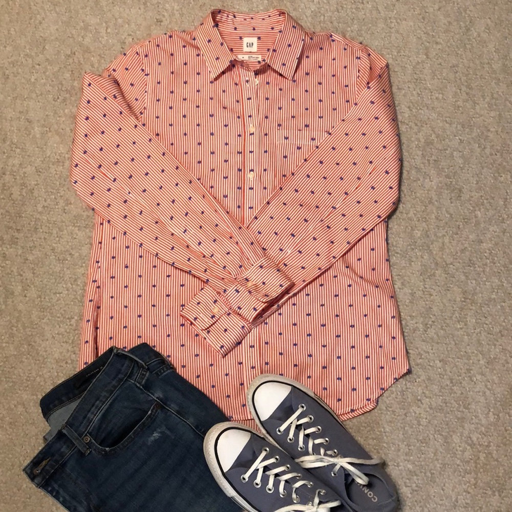 GAP fitted boyfriend shirt NWOT